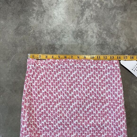 Billabong Skirt Womens Large Eyes On You Floral Ruffled Smocked Coral Pink - Picture 2 of 11